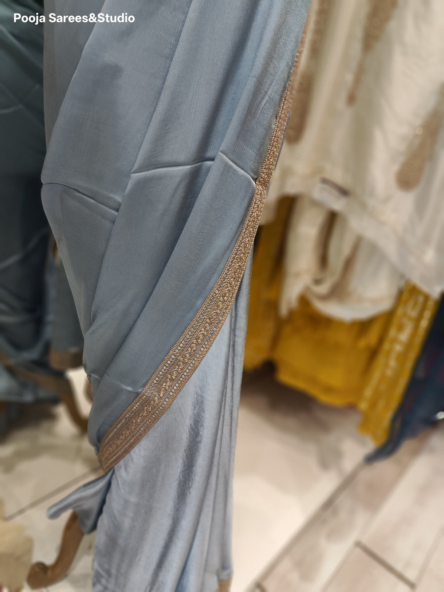 AARSAA Suede saree