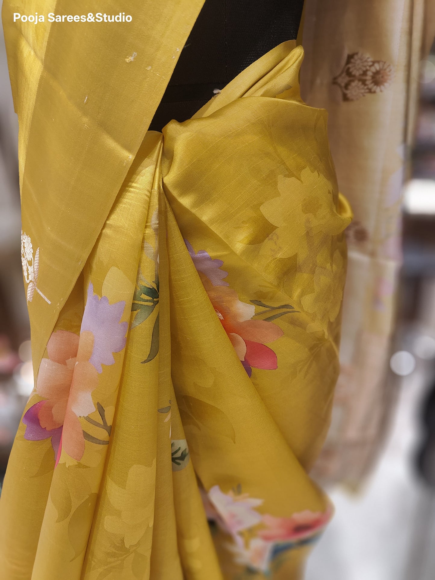 AARSAA pure crepe silk saree