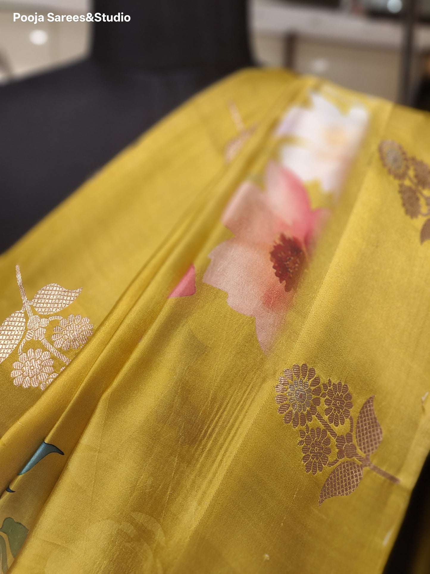 AARSAA pure crepe silk saree