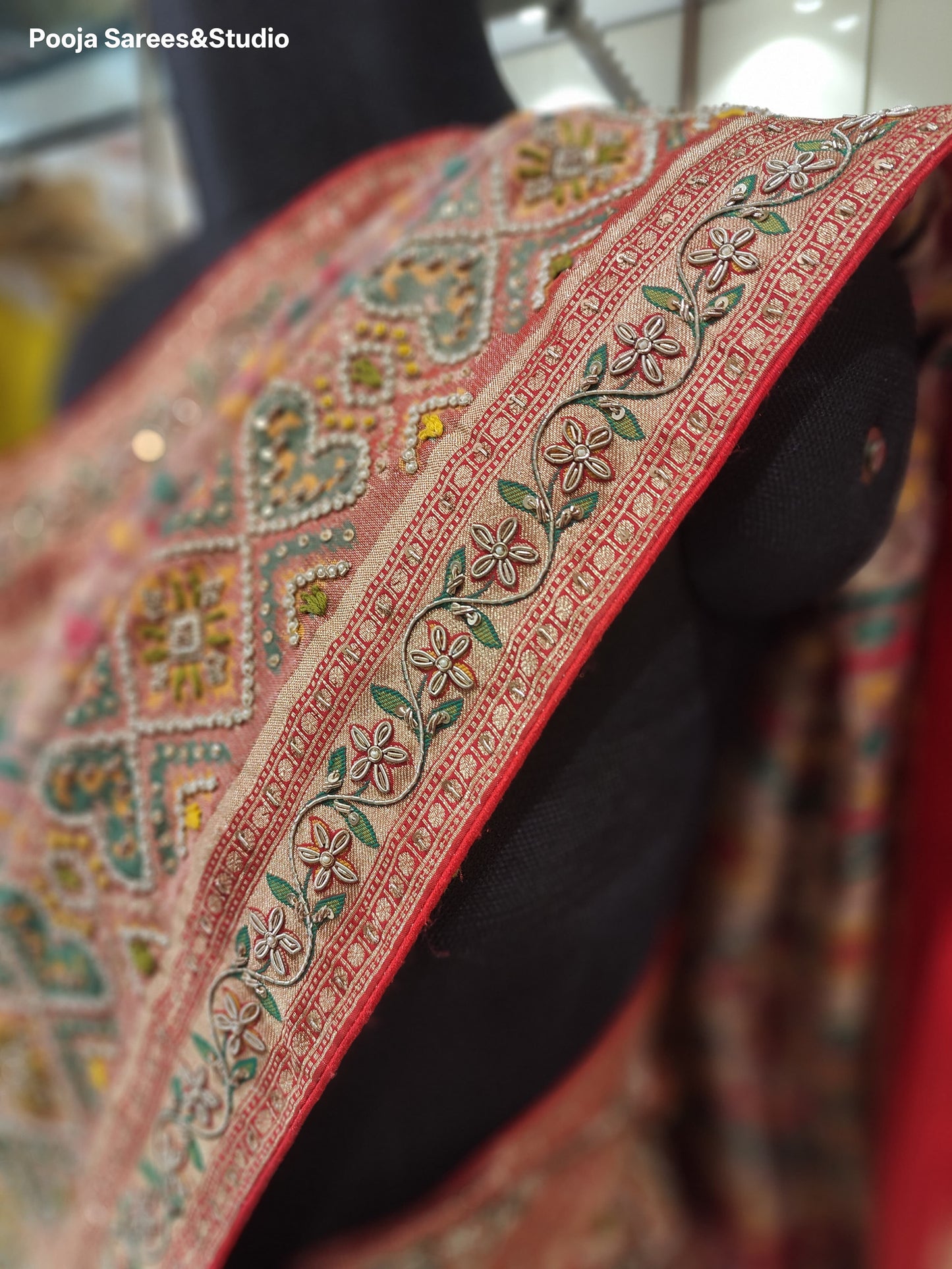 AARSAA ikkat tissue silk saree