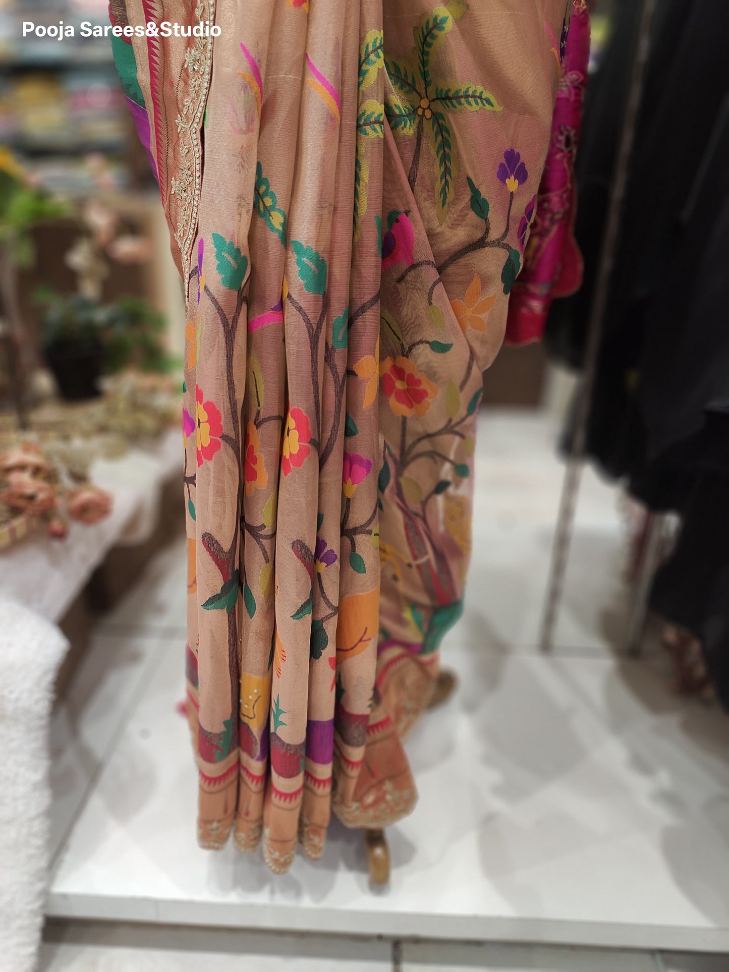 AARSAA Pure Tissue with Paithani Pallu