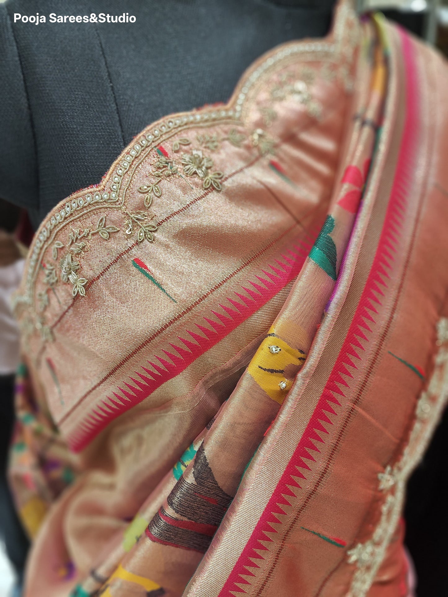 AARSAA Pure Tissue with Paithani Pallu