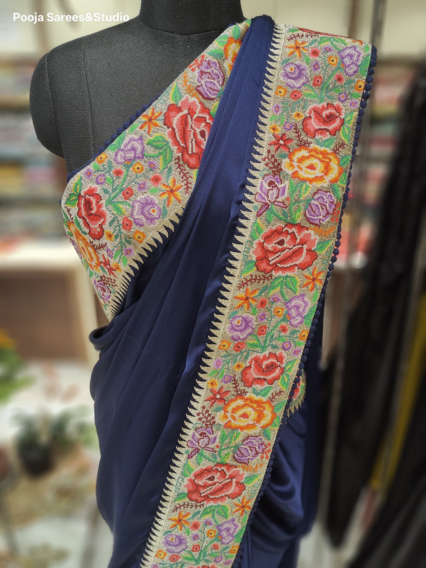 AARSAA Pure Crepe saree